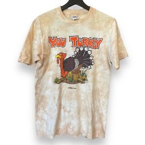 You Turkey Vintage T-Shirt 70s 1975 Mike Laridon Art M